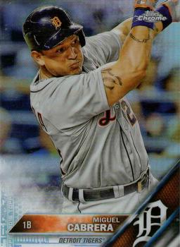 2016 Topps Chrome - Refractor #109 Miguel Cabrera Front