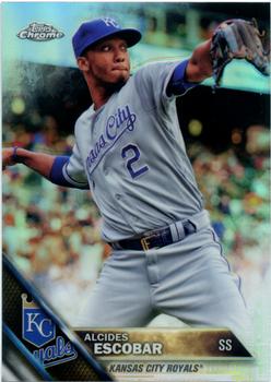 2016 Topps Chrome - Refractor #117 Alcides Escobar Front