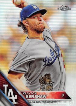 2016 Topps Chrome - Refractor #145 Clayton Kershaw Front