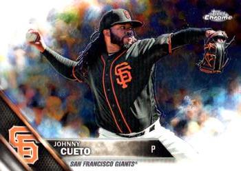 2016 Topps Chrome - Refractor #147 Johnny Cueto Front
