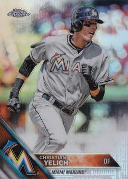 2016 Topps Chrome - Refractor #187 Christian Yelich Front