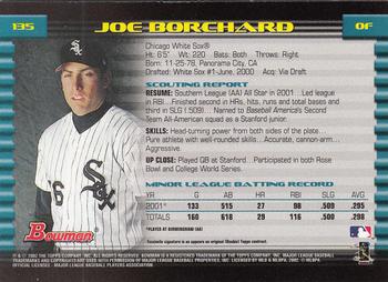 2002 Bowman - Gold #135 Joe Borchard  Back
