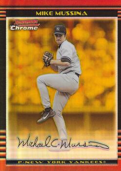 2002 Bowman Chrome - Gold Refractors #70 Mike Mussina  Front