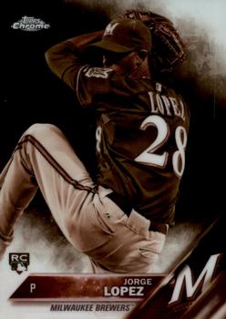 2016 Topps Chrome - Sepia Refractor #94 Jorge Lopez Front