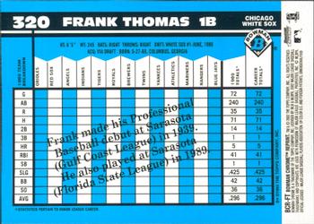 2002 Bowman Chrome - Reprints #BCR-FT Frank Thomas Back