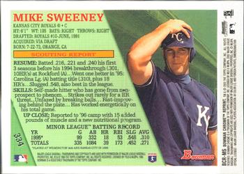 2002 Bowman Chrome - Reprints #BCR-MS Mike Sweeney Back