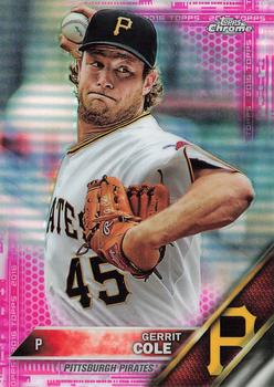 2016 Topps Chrome - Pink Refractor #11 Gerrit Cole Front