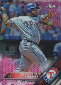 2016 Topps Chrome - Pink Refractor #17 Prince Fielder Front