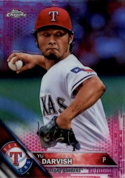 2016 Topps Chrome - Pink Refractor #20 Yu Darvish Front