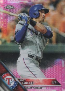 2016 Topps Chrome - Pink Refractor #36 Joey Gallo Front