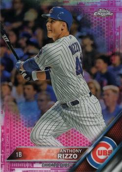 2016 Topps Chrome - Pink Refractor #87 Anthony Rizzo Front