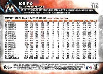 2016 Topps Chrome - Pink Refractor #116 Ichiro Back
