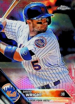 2016 Topps Chrome - Pink Refractor #134 David Wright Front