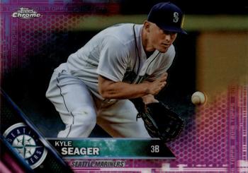2016 Topps Chrome - Pink Refractor #172 Kyle Seager Front