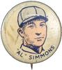 1930 Cracker Jack Pins (PR4) #NNO Al Simmons Front
