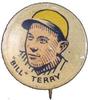1930 Cracker Jack Pins (PR4) #NNO Bill Terry Front