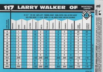 2002 Bowman Chrome - Reprints Refractors #BCR-LW Larry Walker Back