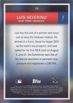 2016 Topps National Baseball Card Day #19 Luis Severino Back