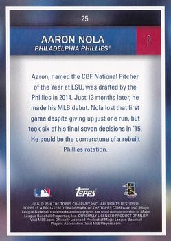 2016 Topps National Baseball Card Day #25 Aaron Nola Back