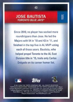 2016 Topps National Baseball Card Day #40 Jose Bautista Back