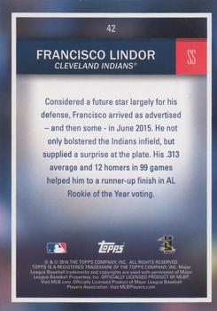 2016 Topps National Baseball Card Day #42 Francisco Lindor Back