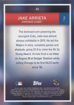 2016 Topps National Baseball Card Day #49 Jake Arrieta Back