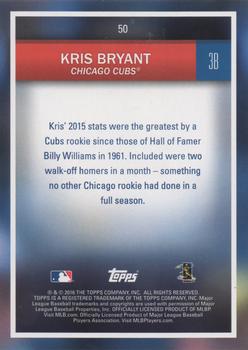 2016 Topps National Baseball Card Day #50 Kris Bryant Back