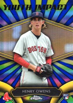 2016 Topps Chrome - Youth Impact #YI-9 Henry Owens Front