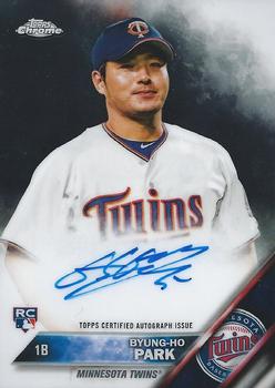 2016 Topps Chrome - Rookie Autographs #RA-BP Byung-Ho Park Front