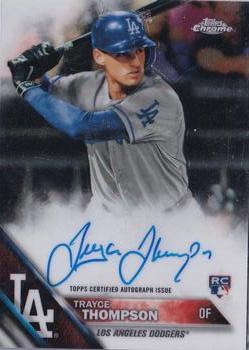 2016 Topps Chrome - Rookie Autographs #RA-TTH Trayce Thompson Front