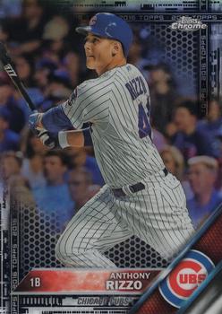 2016 Topps Chrome - Black Refractor #87 Anthony Rizzo Front