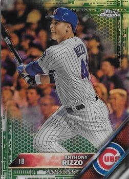 2016 Topps Chrome - Green Refractor #87 Anthony Rizzo Front