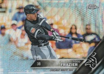 2016 Topps Chrome - Blue Wave Refractor #77 Todd Frazier Front