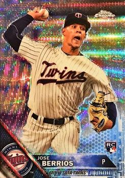 2016 Topps Chrome - Blue Wave Refractor #99 Jose Berrios Front