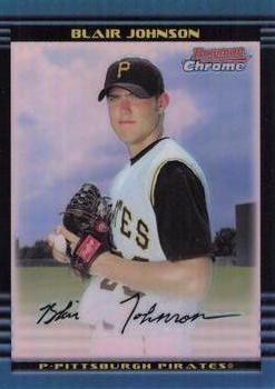 2002 Bowman Draft Picks & Prospects - Chrome Refractors #BDP42 Blair Johnson  Front