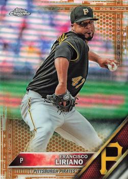 2016 Topps Chrome - Gold Refractor #178 Francisco Liriano Front