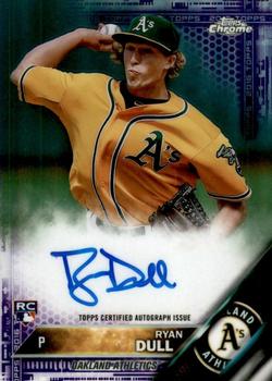 2016 Topps Chrome - Rookie Autographs Purple Refractor #RA-RD Ryan Dull Front