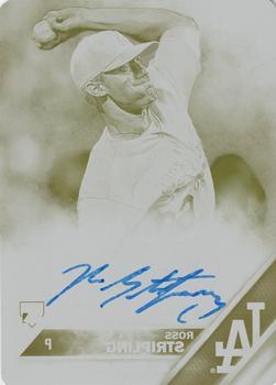 2016 Topps Chrome - Rookie Autographs Printing Plates Yellow #RA-RS Ross Stripling Front