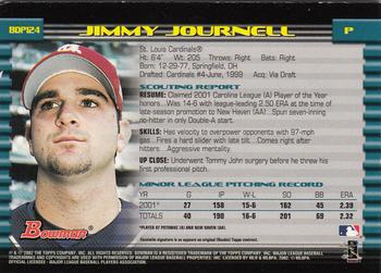 2002 Bowman Draft Picks & Prospects - Gold #BDP124 Jimmy Journell  Back