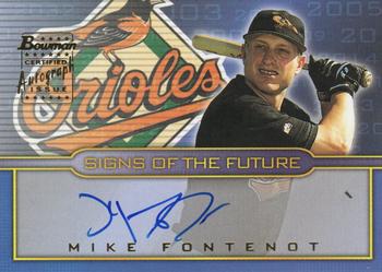 2002 Bowman Draft Picks & Prospects - Signs of the Future #SOF-MF Mike Fontenot Front