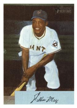 2002 Bowman Heritage - 1954 Reprints #BHR-WM Willie Mays  Front