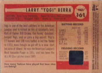 2002 Bowman Heritage - 1954 Reprints Autographs #BHRA-YB Yogi Berra  Back