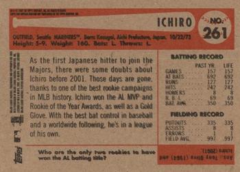 2002 Bowman Heritage - Black Box #261 Ichiro Back