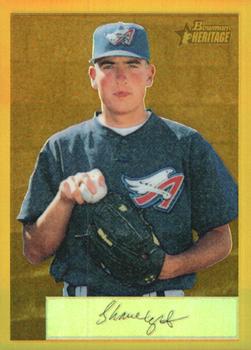 2002 Bowman Heritage - Gold Chrome Refractors #99BHC Shayne Wright  Front