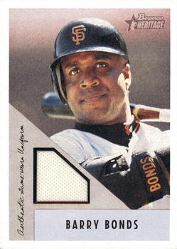 2002 Bowman Heritage - Relics #BH-BB Barry Bonds Front