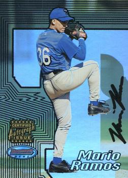 2002 Bowman's Best - Blue #122 Mario Ramos Front
