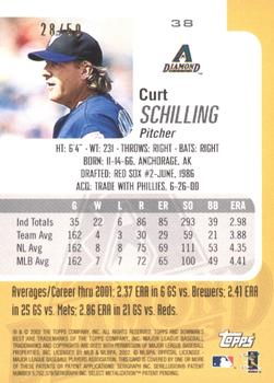 2002 Bowman's Best - Gold #38 Curt Schilling  Back