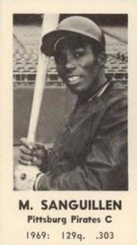 1970 Jack in the Box Pittsburgh Pirates #NNO Manny Sanguillen Front