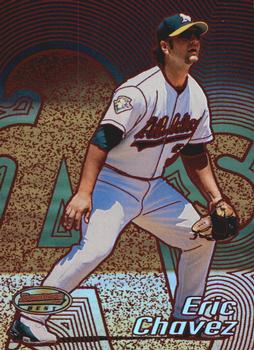 2002 Bowman's Best - Red #39 Eric Chavez  Front
