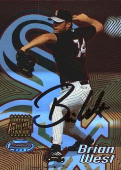 2002 Bowman's Best - Red #97 Brian West Front